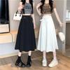 Plus Size High-Waisted A-Line Midi Skirt - New Style, Hip-Covering, Slimming Umbrella Design for Women