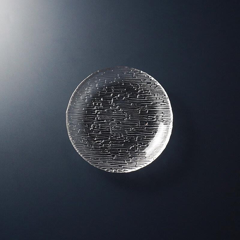 Japanese-Style Gold Rim Glass Plate