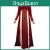 Vintage Muslimischer Kaftan Abaya Kleid Mit Langen Ärmeln Für Damen