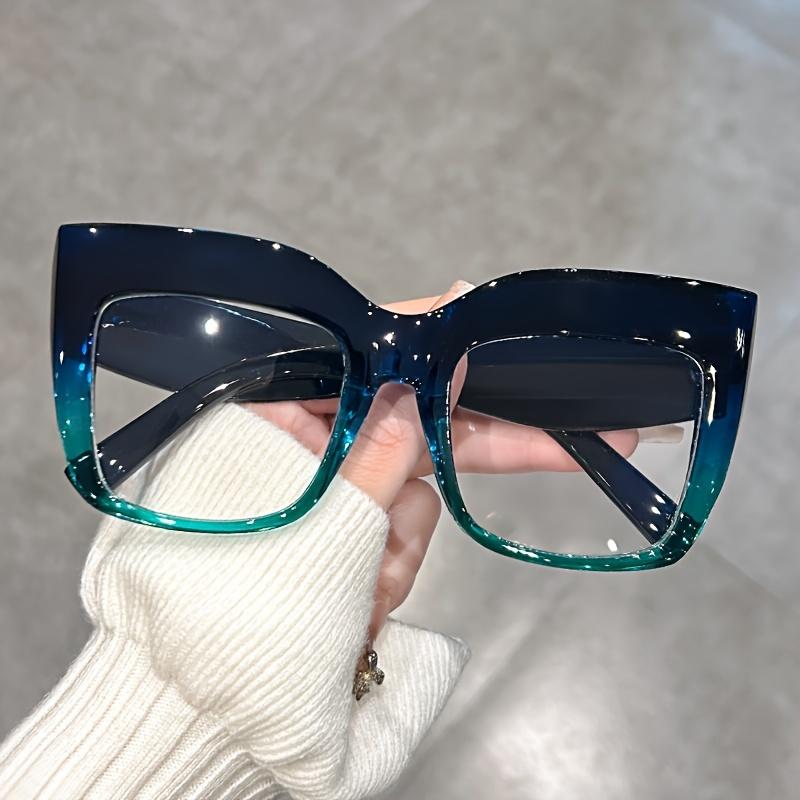 Stylish Jelly Color Cat Eye Glasses - Clear Lens Party Favors Decorative Spectacles Fashionable Accessory for Any Occasion