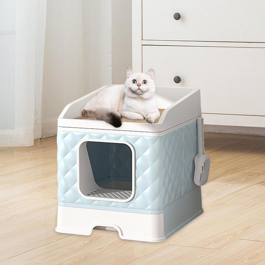 Semi Closed Cat Pet Supplies Drawer Type Pet Toilet for Small and Large Cats