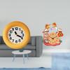 Silent Contemporary Analog Cat Wall Clock for Kitchen Dining Room Bedroom Office Kids Children Home