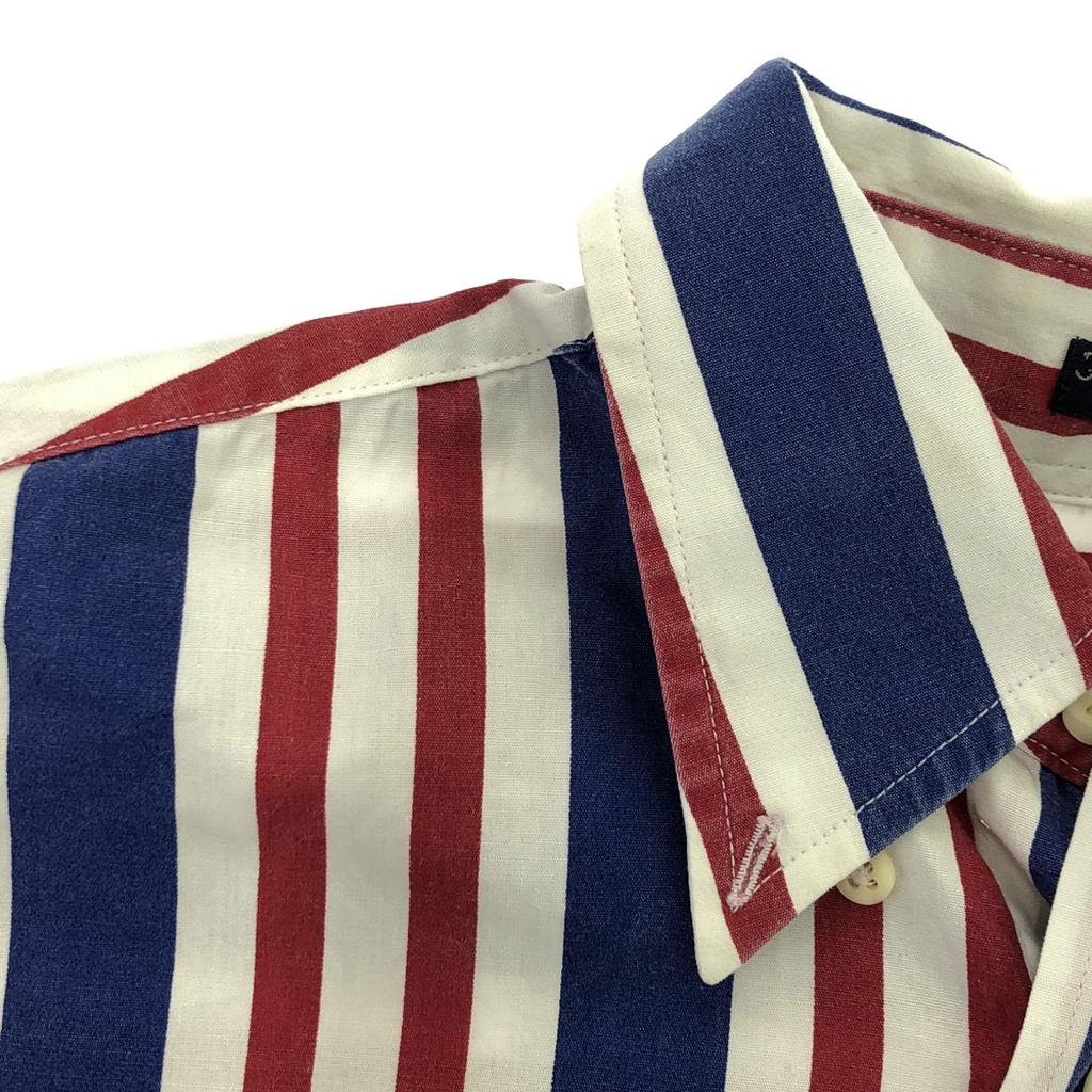 Gant 90s Old Striped Pattern Short Sleeve Button Down Shirt M Men's Used