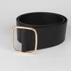 Fashion Vintage Casual Trouser Dress Belts No-hole Buckle Waistband Leather Belt Wide Waist Strap