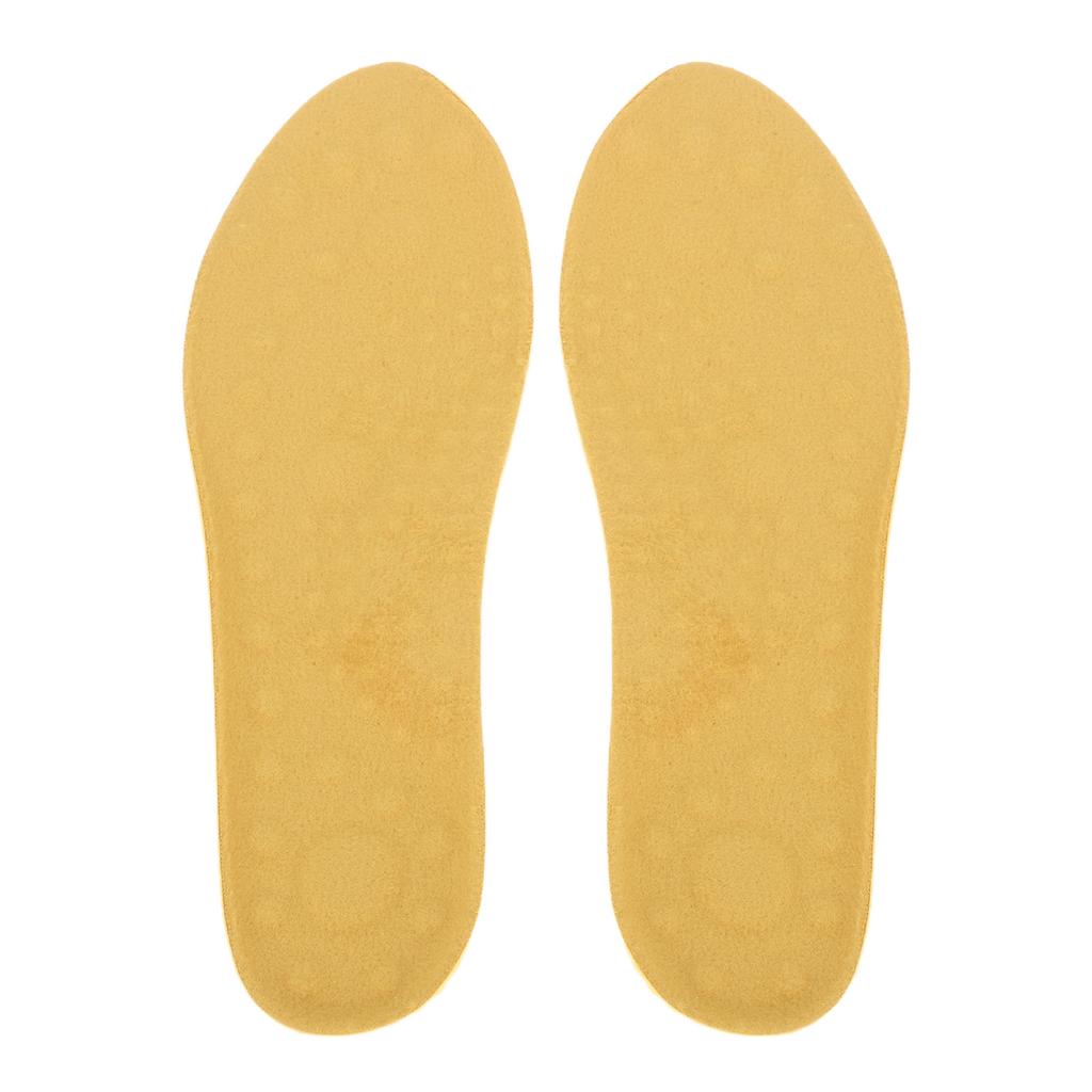4PCS Warm Shoe Inserts for Men Women PU Fleece Breathable Comfortable Insulating Thermal Feet Insoles for Winter