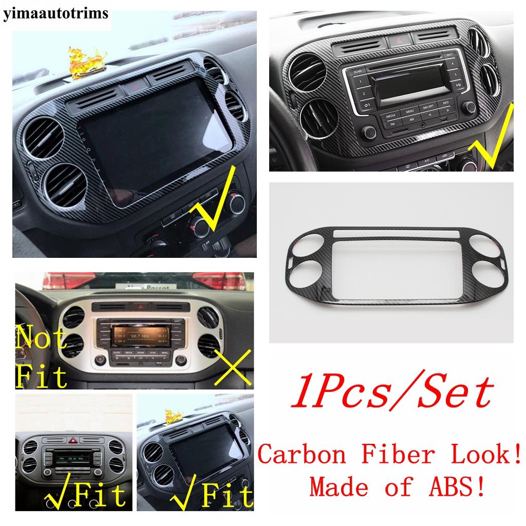 Steering Wheel / Armrest Handle Strip / Head Lamp / Dashboard Air AC Trim Accessories For Volkswagen VW Tiguan MK1 2008 - 2015