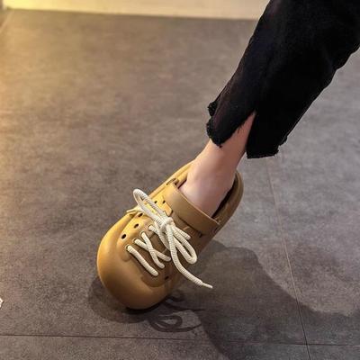 Flat Women's Slippers and Ladies Sandals Sabot Soft Shoes Round Toe Slides On Beach Elegant Fashionable Clappers Small Size Sale
