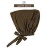 Solid Color Elastic Tie-Back Modal Undercap Hijab Scarf Adjustable Kufi Cap