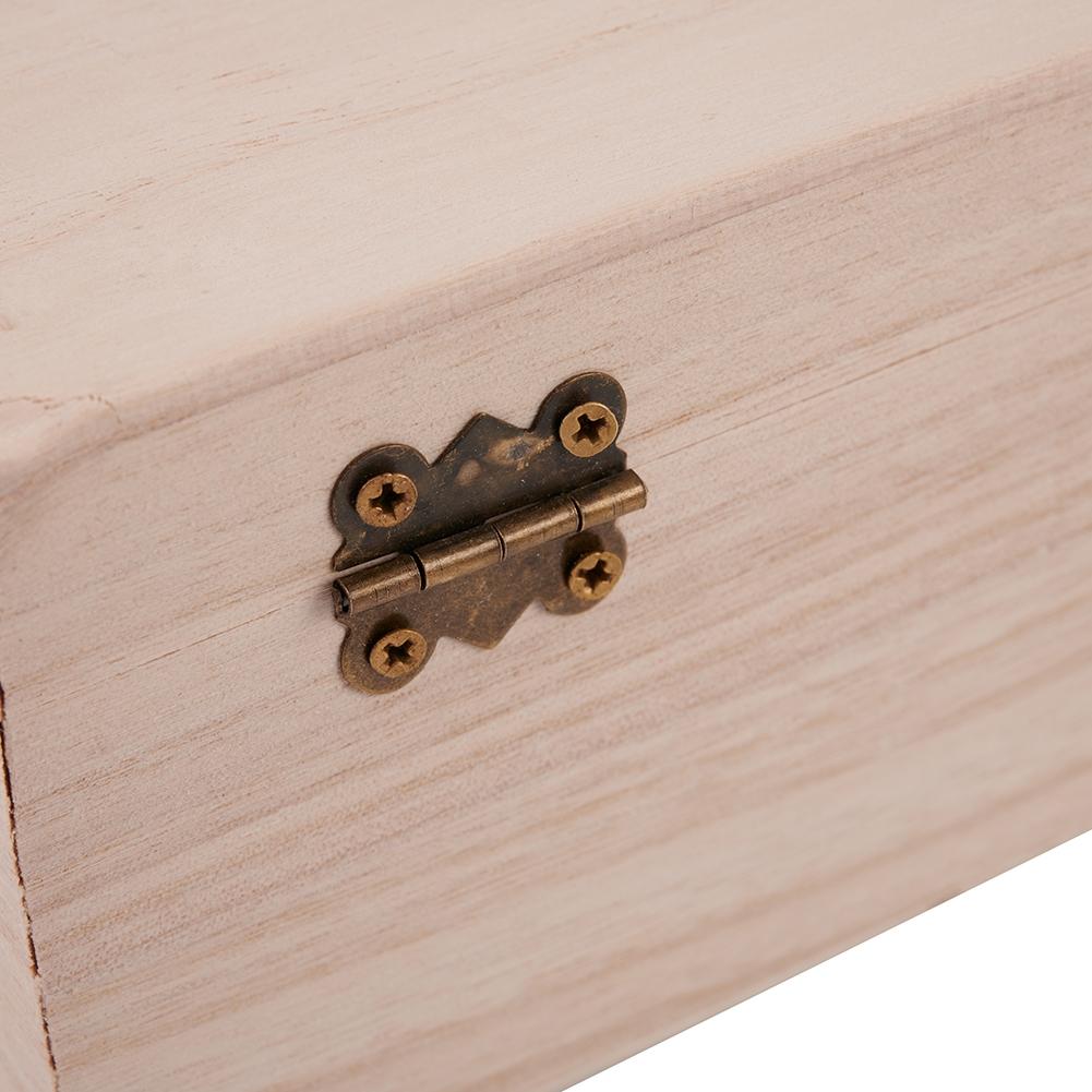 Christmas Box 1pcs/3pcs Plain Wooden Square Household