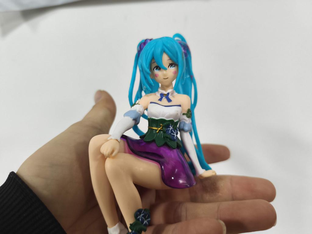 Hatsune Miku Desktop Cute Actionfigur 11cm Neko T-Shirt Ver. Anime Figur Kawaii Mädchen Modell Spielzeug Geschenk