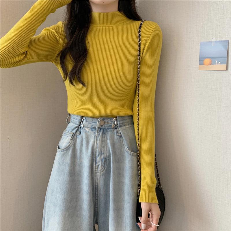 Frauen Herbst Rollkragenpullover Gestrickte Weiche Pullover Grundlegende Kaschmir Pullover Für Frauen Herbst Winter