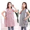 Breathable Cooking Aprons Vest Style Anti Dirty Sleeved Apron Wipeable Hands Multipurpose Stain-Resistant Apron