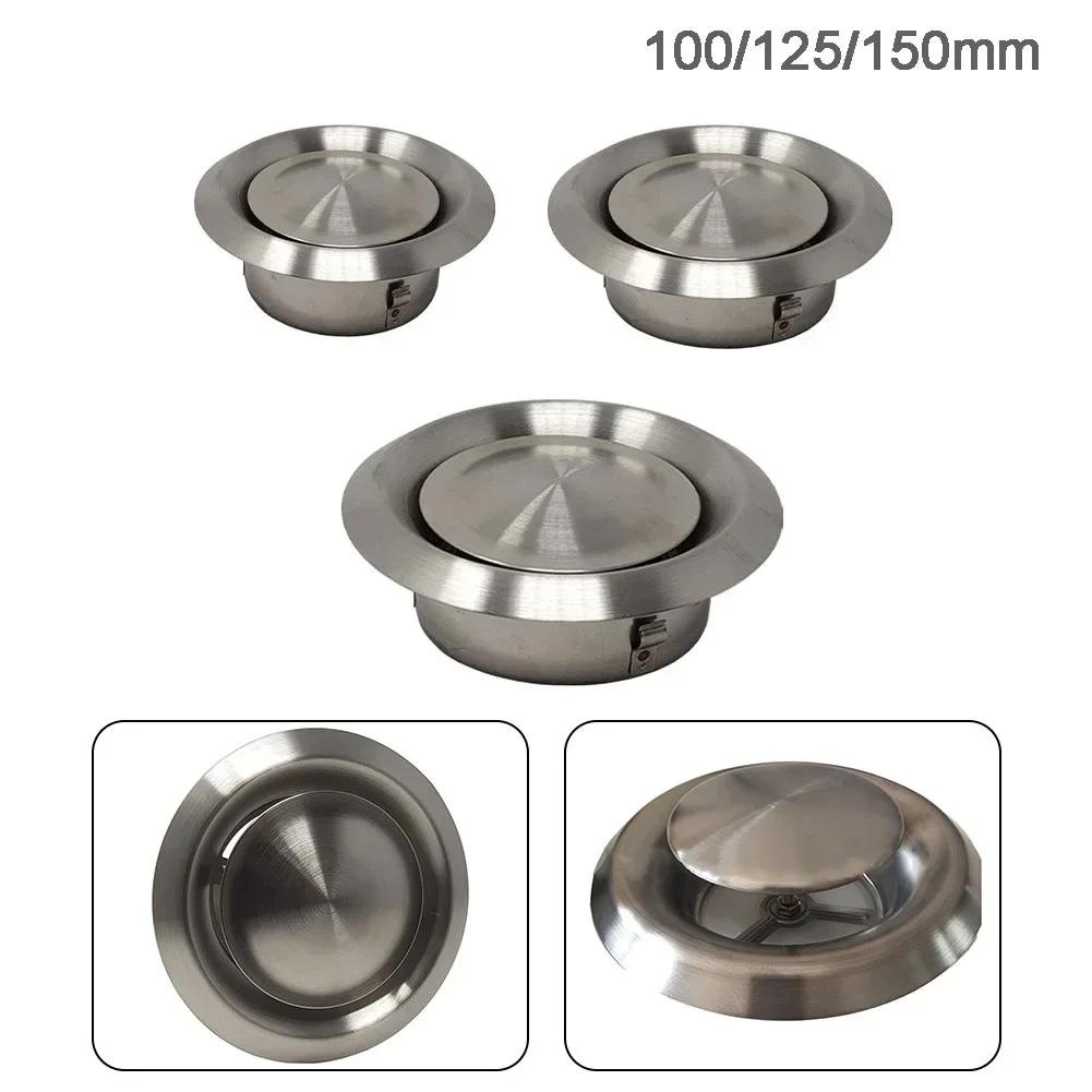 Air Outlet Stainless Steel Vent Air Conditioners Circular Fresh Air Outlet HVAC Parts & Accessories Ventilation Port