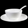 Pure White Ceramic 3-Piece Tableware Set