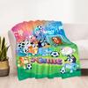 Bluey Friends Adventure Customize Your Name Blanket Cozy Customizable Blanket Comfortable for Sofa Living Room Livingroom Bedding for All Occasions