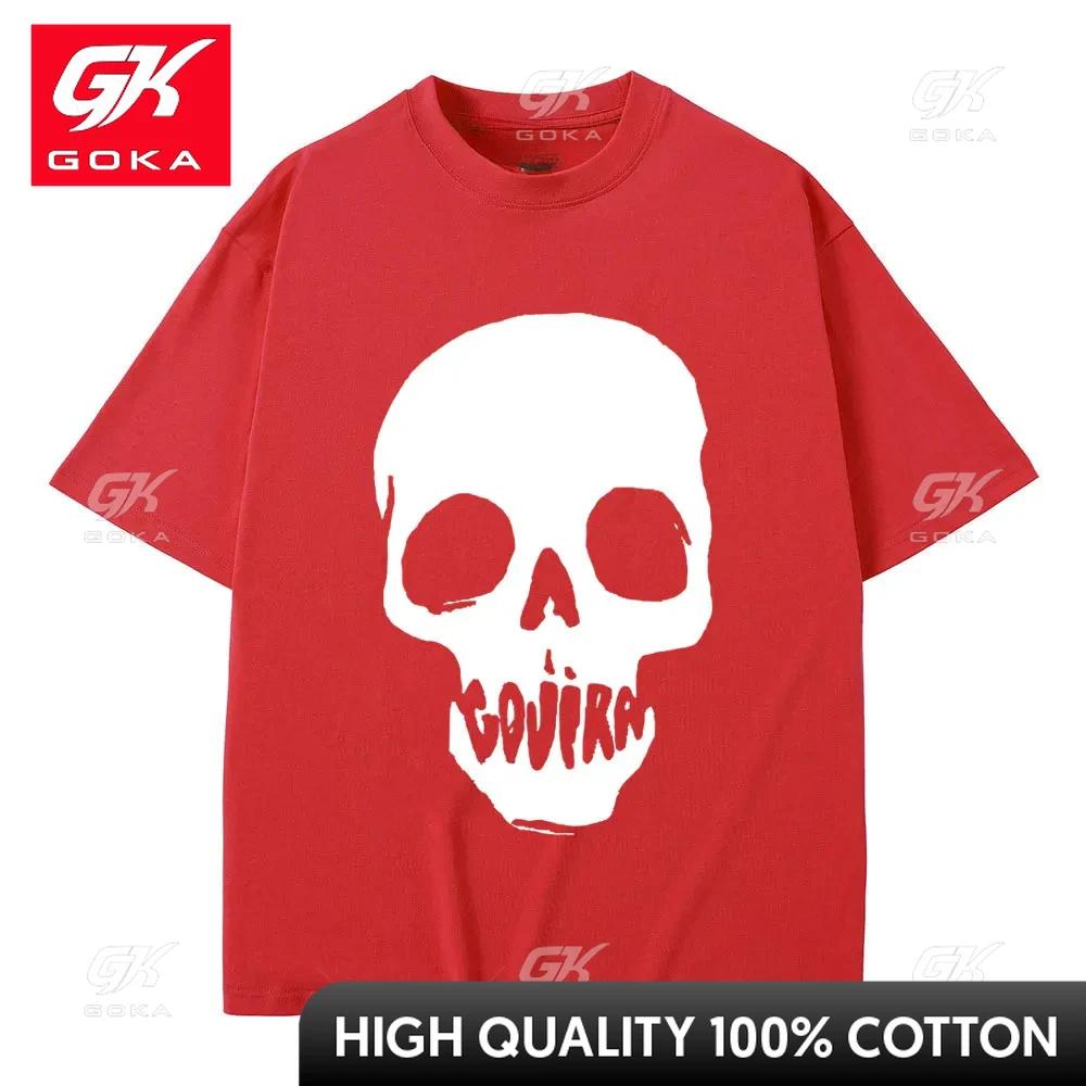 

French Metal Band Gojira Magma Stranded Print T Shirt Vintage Skeleton Graphic Tshirt Unisex Women Gothic Rock Oversized Tshirts S