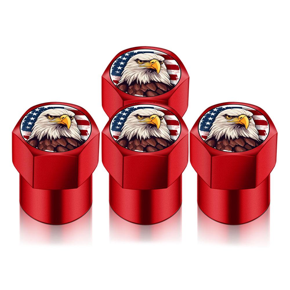 

4 ШТ./ЛОТ Универсальные DIY В форме орла Цветные Колпачки штоков клапанов воздуха для шин колес автомобиля Автомобильные наклейки для автомобилей Мото Автоаксессуары Декор Подарок красный