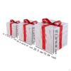 3 Lighted Gift Boxes for Holiday Decor, Indoor Outdoor Present Box Decorations