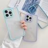 Luxury Candy Silicone Bumper Phone Case For iPhone 16 15 14 11 12 13 Pro Max XS XR 8 7 Plus Transparent Protection Back Cover