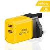 EU/US/UK 40W Charger Plug 2USB Quick Charge Adapter for iPhone/Xiaomi/Samsung