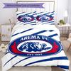 Arema Football Club Printed Pattern Duvet Cover Set – Includes 1 Duvet Cover and 2 Matching Pillowcases Bedroom Decor Christmas Gifts