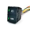 1 PC Car Power LED Light Front Rear Fog Lamps Music Mirror Heating Dual Control On Off Switch Button with Wire for Honda Switches4