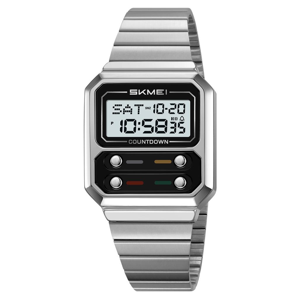 Men's retro business electronic watch multi-function waterproof steel belt electronic watch watch