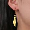 My Shape Palästina Karte Hängeohrringe für Damen Edelstahl Goldfarbe Palästinenser Ethnische Kartenohrringe Schmuck Großhandel