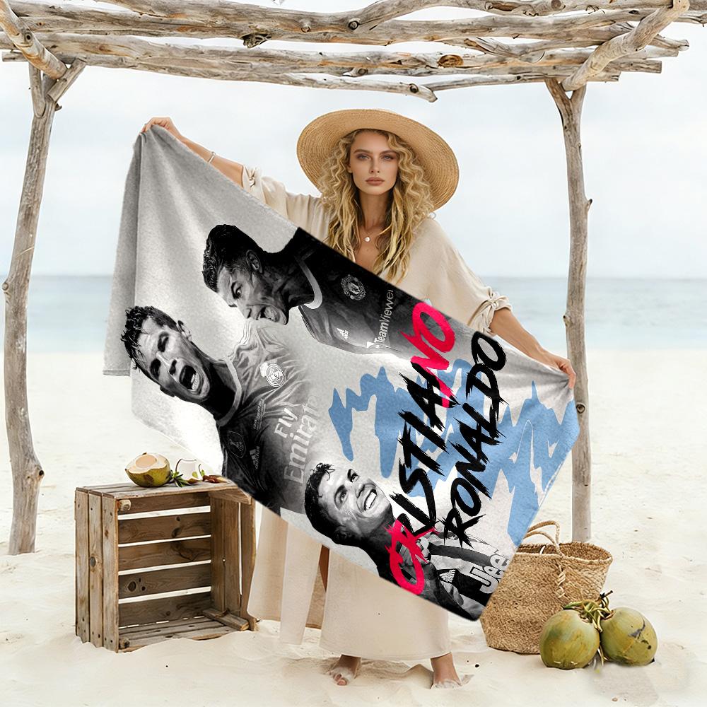 Rise Juventus Beach Towel Quick-Dry Soft Microfiber Comfortable Lightweight Portable for Swimming,Beach,Camping, Travel, Beach Accessories,Gym