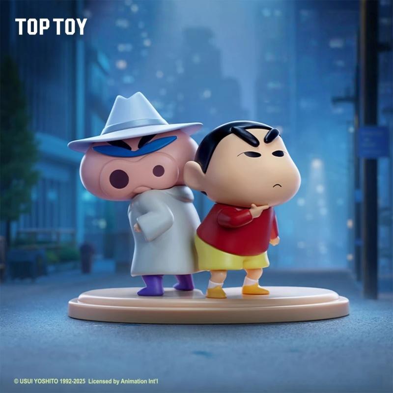 TOP TOY Crayon Shinchan Kasukabe's Strongest CP Series Cute Desktop Ornaments Children's Toys Figures Birthday Gifts