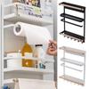 Metal Magnetic Fridge Shelf Side Hanging Kitchen Storage Rack Refrigerator Side