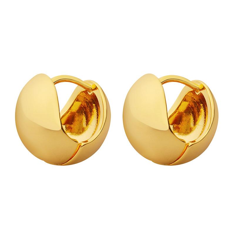 Fashion Personality Simple Ins Trend Minimalist Glossy Earrings Women s Fashion Commuter Earrings 2026