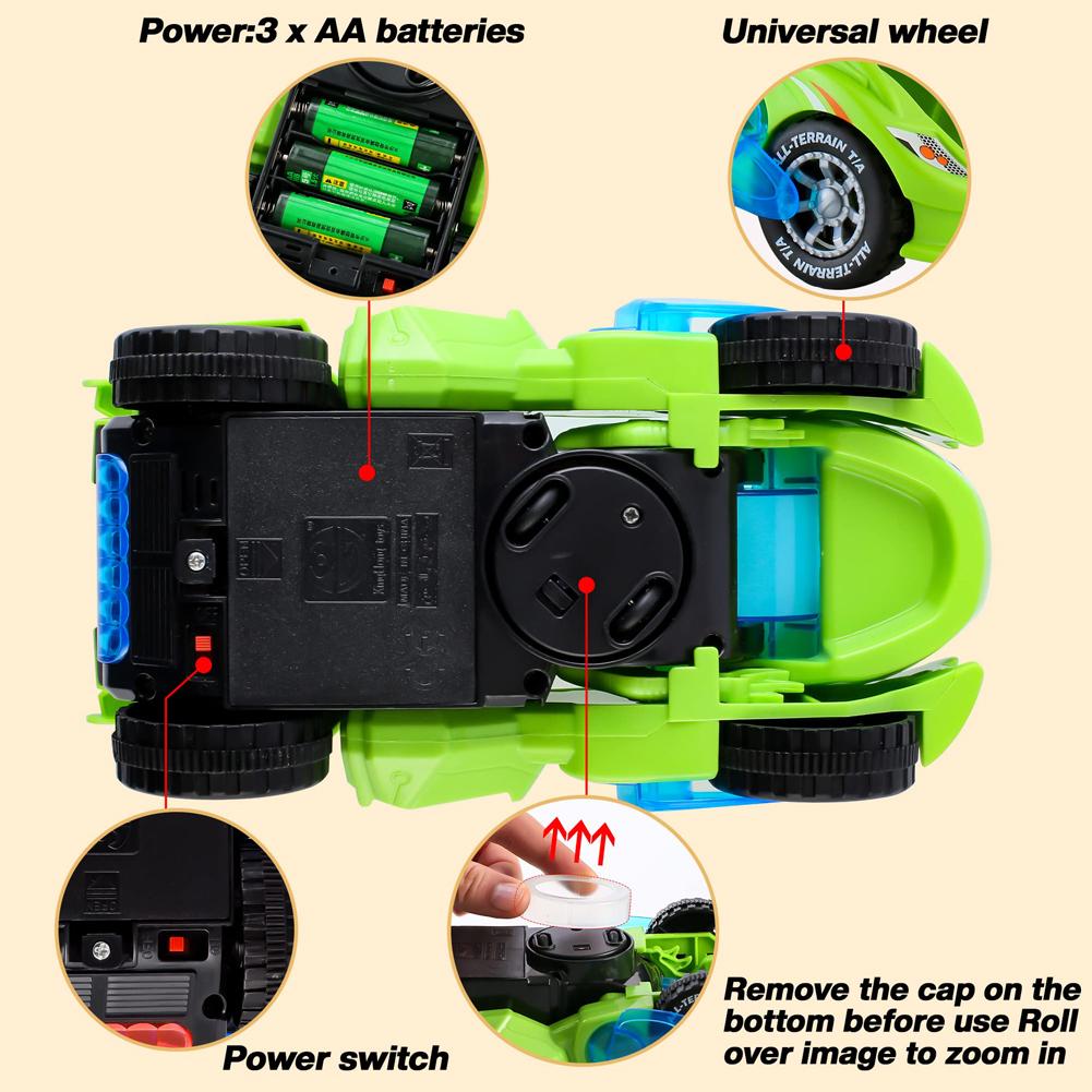 2 In 1 Deformation Car Toys Automatic Transform Robot Model Dinosaur With Light Music Early Educational Dino Toy For Boy Gift