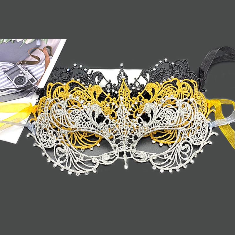 Rhinestone Lace Women's Half-Face Masquerade Eye Mask