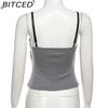 BITCED Summer Women's Streetwear Sexy Strappy Bandeau Crop Top