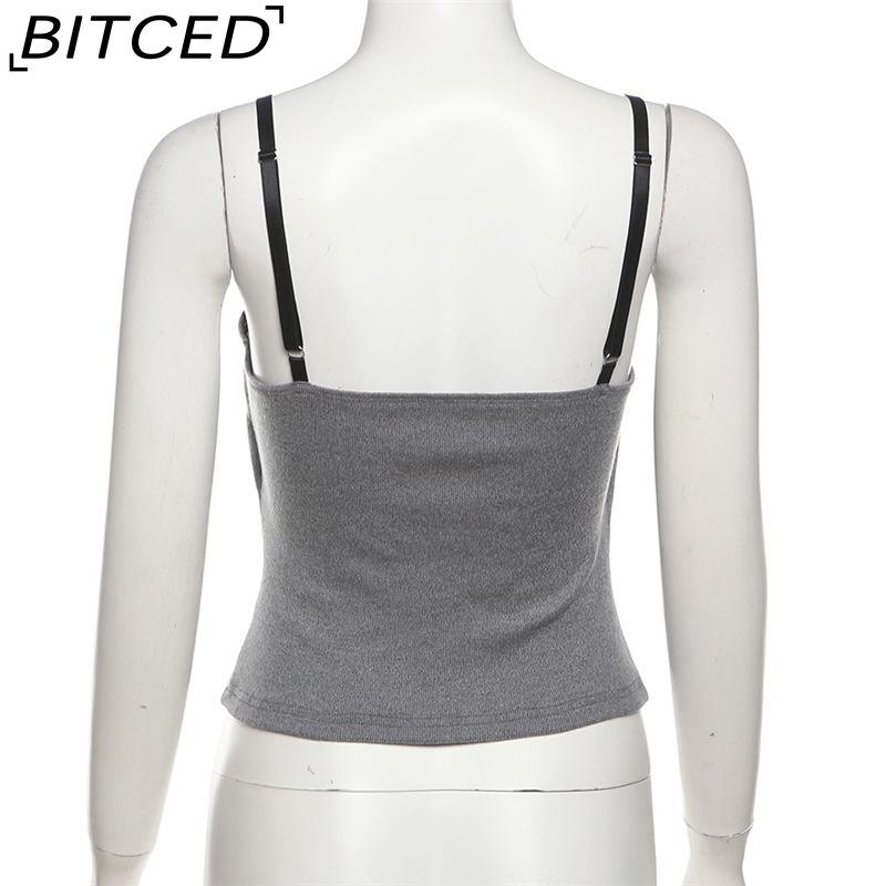 BITCED Summer Women's Streetwear Sexy Strappy Bandeau Crop Top