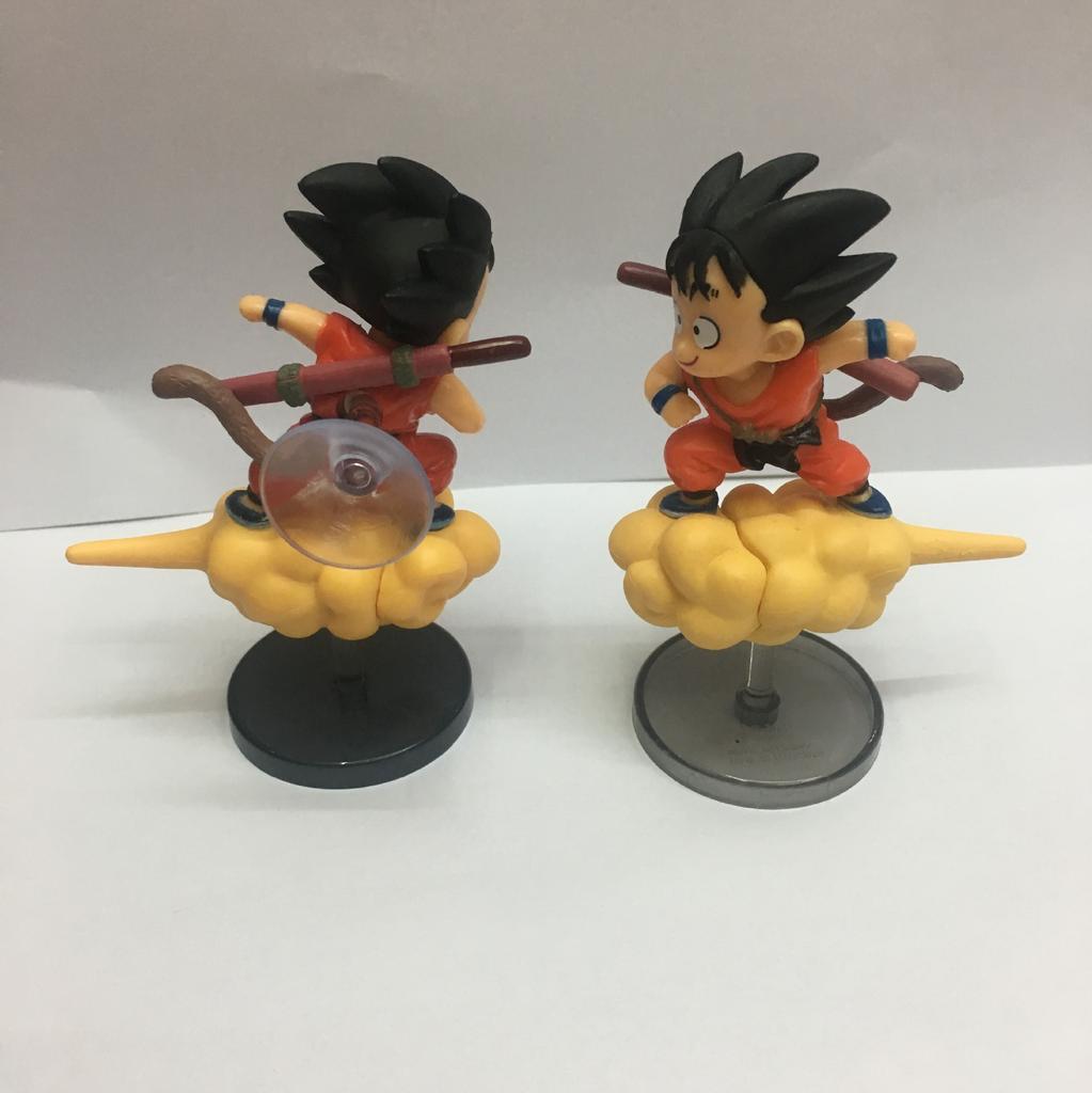8cm Anime Dragon Ball Cute Childhood Flying Son Goku on Somersault Cloud Goku Creative Model Car Ornaments Doll Decoration Gift
