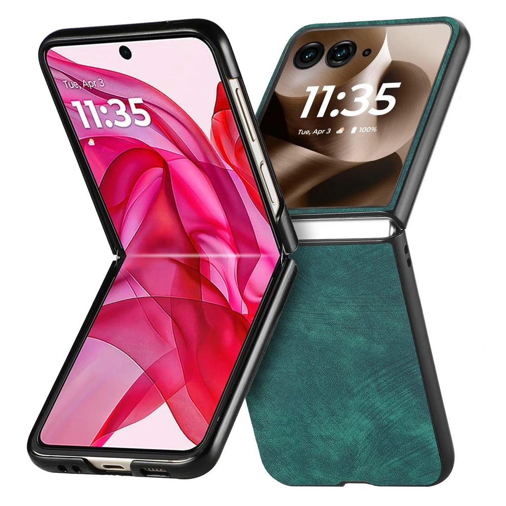 Housse Rétro en Cuir Coque de Téléphone Fine de Protection pour Motorola Razr 60 50 40 Ultra Moto Razr 60 50 40 Housse