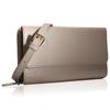 Wallet with Smartphone Shoulder Genuine Sacoche Shoulder MP2 Bag, Handbag, Women's Pouch, Leather, Water-Repellent, Large, Horizontal,