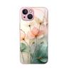 Ins Wind Small Fresh Oil Painting Flower Mobile Phone Case iPhone14 High Sense Niche Apple 17p Glass Protective Case