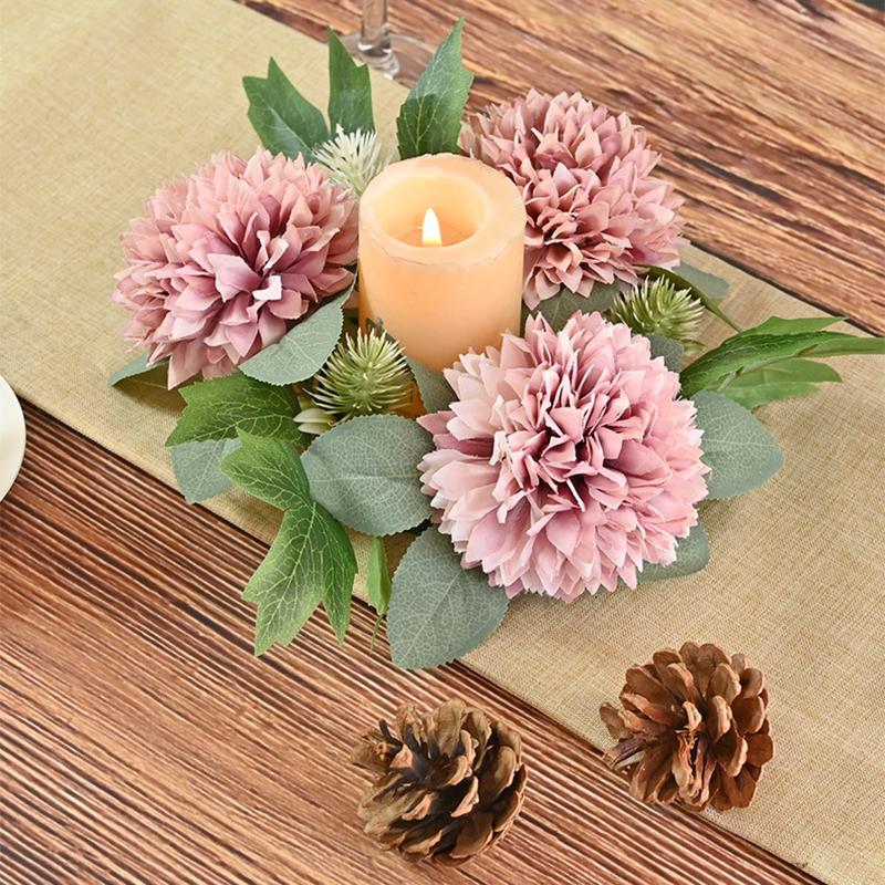 Artificial Rose Candlestick Wreath Garland Wedding Ball Decorations Ornament Party Supplies
