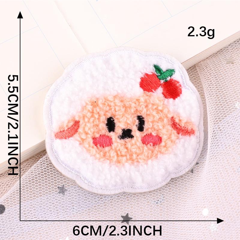 

Самоклеящаяся мультяшная нашивка с вышивкой ягненка для DIY скрапбукинга