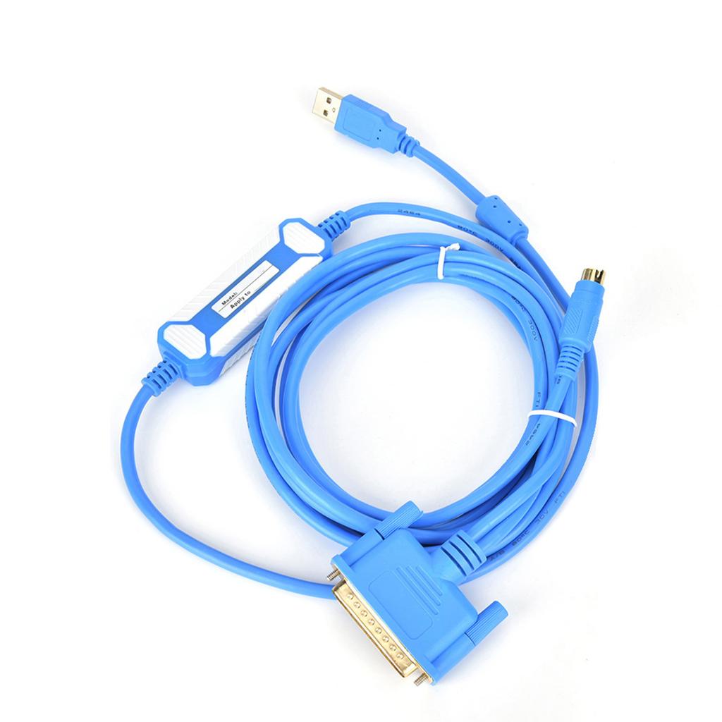 USBSC09 PLC Programmeringskabel PLC Datakabel Nedlastingslinje for Mitsubishi 3 Meter