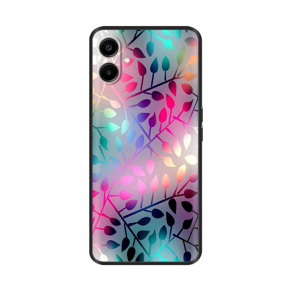 For Samsung Galaxy A06 Back Cover Soft Black Print Silicone Bumper Phone Case for Samsung Galaxy A06 A05 A04 Cases Fundas Coque