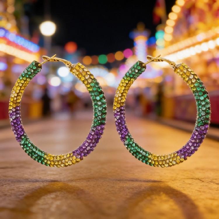 Playful Carnival Earrings With Bright Tassels Accents Comfortable Ear Accessories Jewelry For All Day Wear