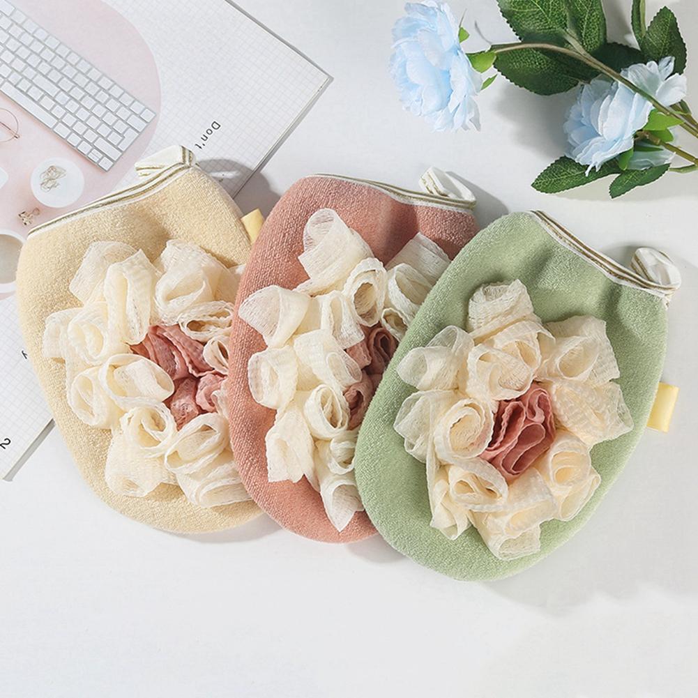 Dual-Use Bath Flower Bath Towels Bath Gloves
