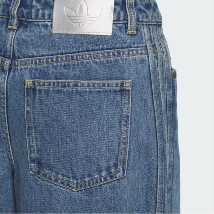 Adidas Originals SS25 Denim Jorts Fashion Versatile Loose Fit Sports Denim Shorts Women Shorts KB5432
