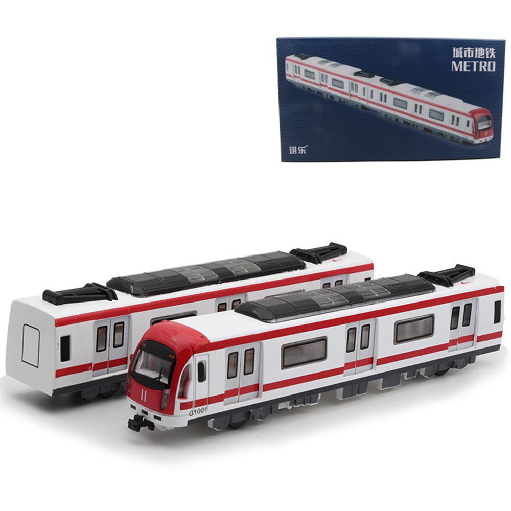 1/87 G1001 High-speed Metro Train Pull Back Connection Vehicle Model Kids Vehicle Children's Toy