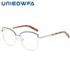 Optical Prescription Eyeglasses Frame Women Cat Eye Myopia Glasses Frame Female High Quality Stainless Steel Eyewear Frame Brand
