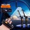 360° Folding Magnetic COB Handheld Work Light with Multi-functional Red Warning Light